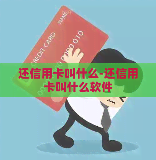 还信用卡叫什么-还信用卡叫什么软件