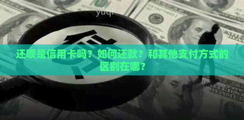 还款是信用卡吗？如何还款？和其他支付方式的区别在哪？