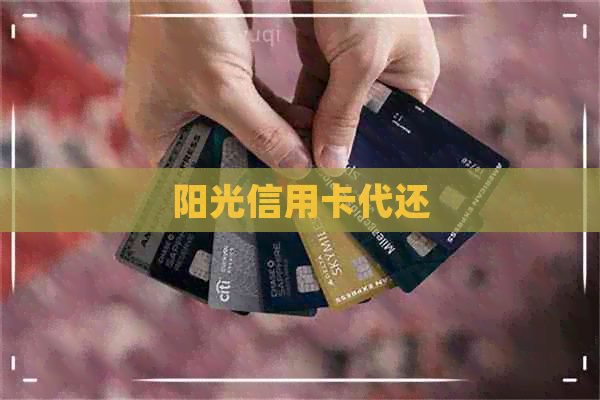 阳光信用卡代还
