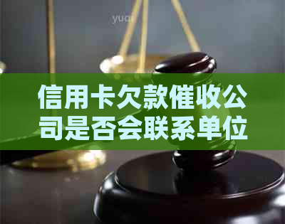信用卡欠款公司是否会联系单位及其员工：完整解答与注意事项