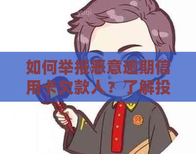 如何举报恶意逾期信用卡欠款人？了解投诉渠道与的处理方法