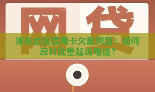 浦东地区信用卡欠款问题：如何应对批量起诉电话？