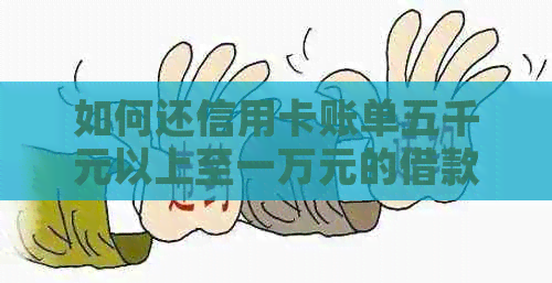 如何还信用卡账单五千元以上至一万元的借款？