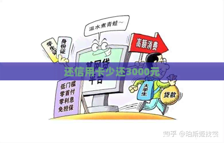 还信用卡少还3000元