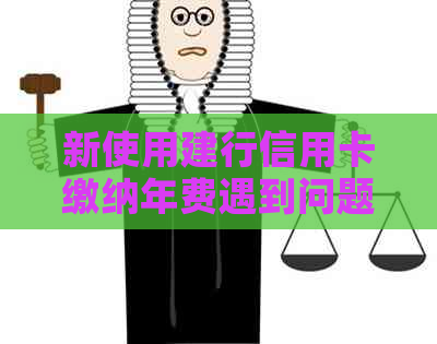 新使用建行信用卡缴纳年费遇到问题，如何解决？