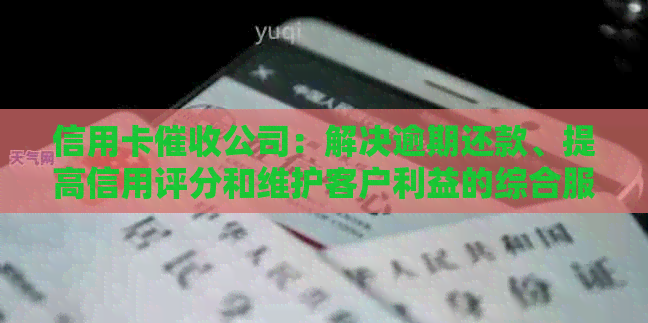 信用卡公司：解决逾期还款、提高信用评分和维护客户利益的综合服务