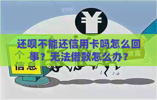 还款不能还信用卡吗怎么回事？无法借款怎么办？