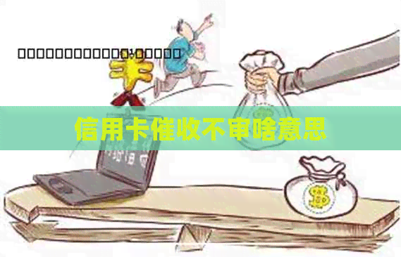 信用卡不审啥意思