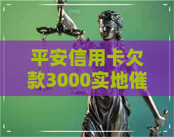 平安信用卡欠款3000实地