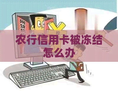 农行信用卡被冻结怎么办