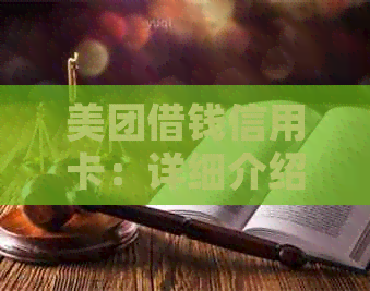 美团借钱信用卡：详细介绍、申请条件、利率及还款方式一应俱全