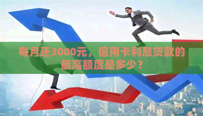 每月还3000元，信用卡利息贷款的更高额度是多少？