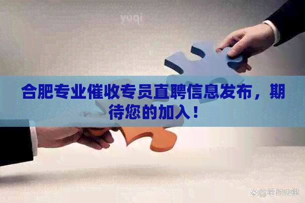 合肥专业专员直聘信息发布，期待您的加入！