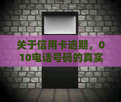 关于信用卡逾期，010电话号码的真实性及防范诈骗的探讨
