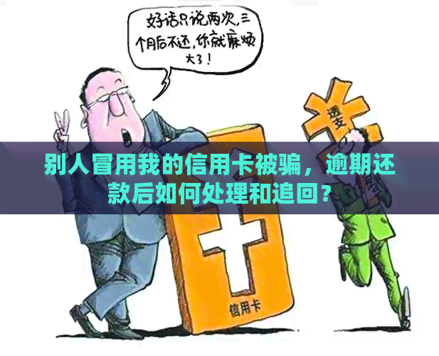 别人冒用我的信用卡被骗，逾期还款后如何处理和追回？