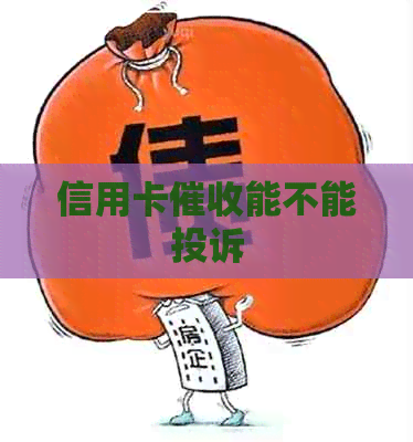 信用卡能不能投诉