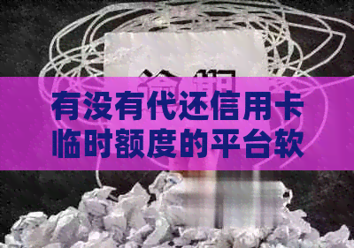 有没有代还信用卡临时额度的平台软件？怎么还信用卡临时额度的钱？