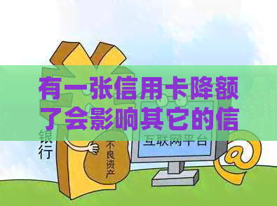 有一张信用卡降额了会影响其它的信用卡吗？怎么办？