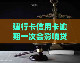 建行卡信用卡逾期一次会影响贷款吗：解决方法与影响分析