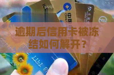 逾期后信用卡被冻结如何解开？