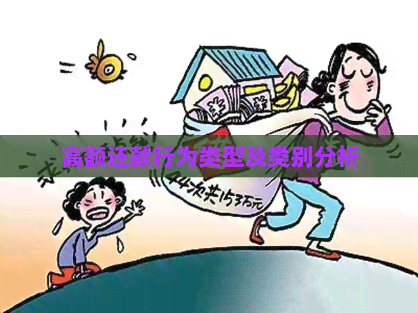 高额还款行为类型及类别分析