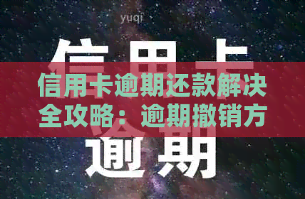 信用卡逾期还款解决全攻略：逾期撤销方法、影响与预防措一文看懂！