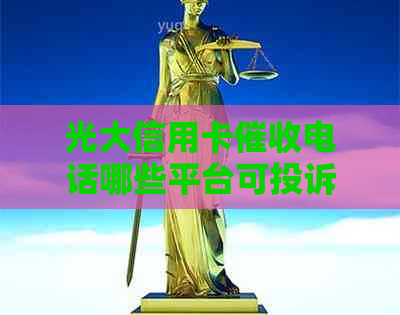 光大信用卡电话哪些平台可投诉或接听？了解详细信息
