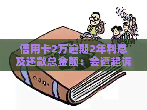 信用卡2万逾期2年利息及还款总金额：会遭起诉吗？