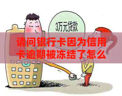 请问银行卡因为信用卡逾期被冻结了怎么办？