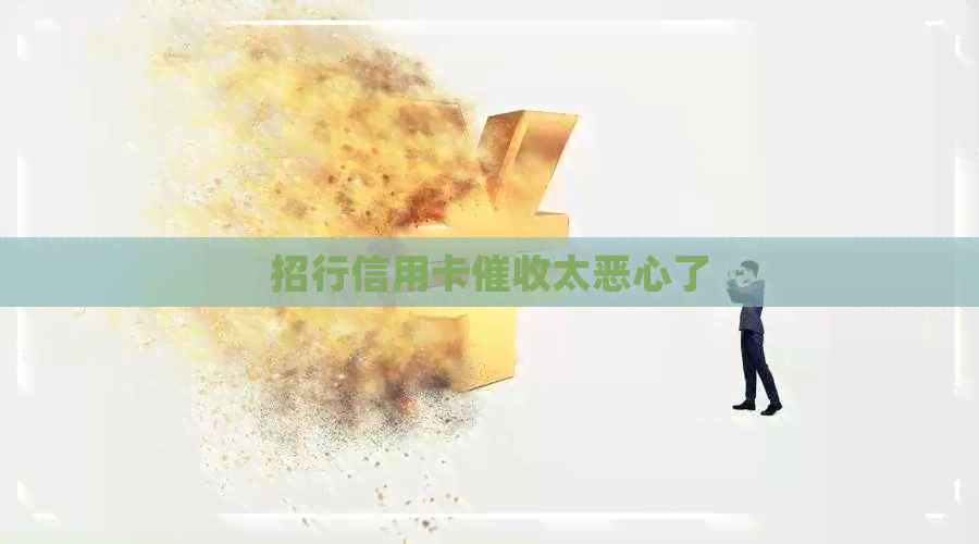 招行信用卡太恶心了