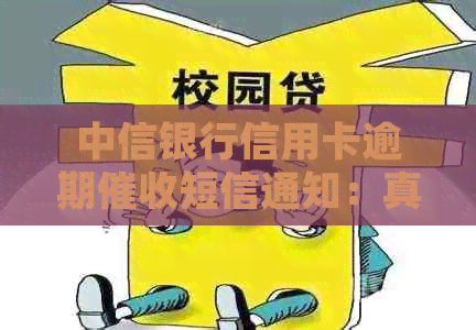 中信银行信用卡逾期短信通知：真的要报案吗？