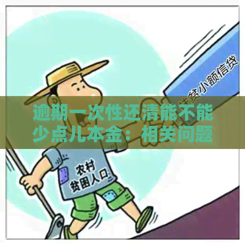 逾期一次性还清能不能少点儿本金：相关问题解答