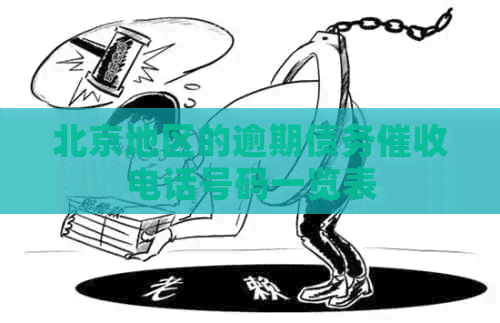 北京地区的逾期债务电话号码一览表