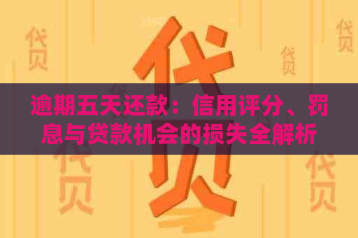 逾期五天还款：信用评分、罚息与贷款机会的损失全解析