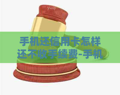 手机还信用卡怎样还不收手续费-手机还信用卡怎样还不收手续费呢