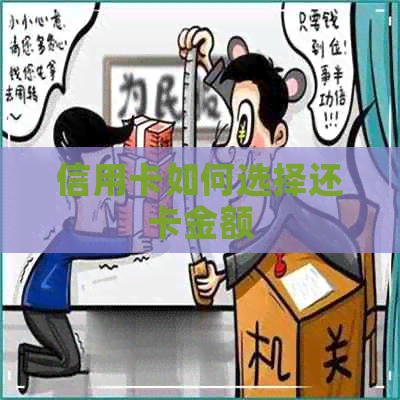 信用卡如何选择还卡金额