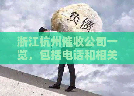 浙江杭州公司一览，包括电话和相关信息