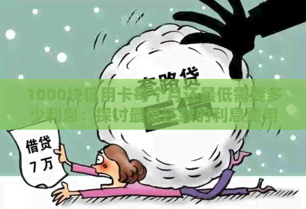 1000块信用卡每个月还更低需要多少利息：探讨更低还款的利息费用与影响