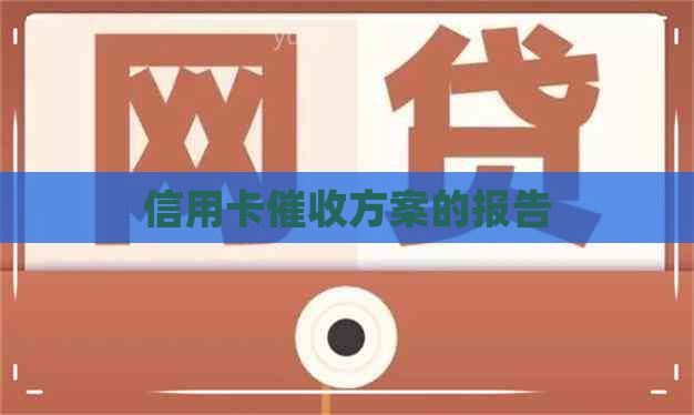 信用卡方案的报告