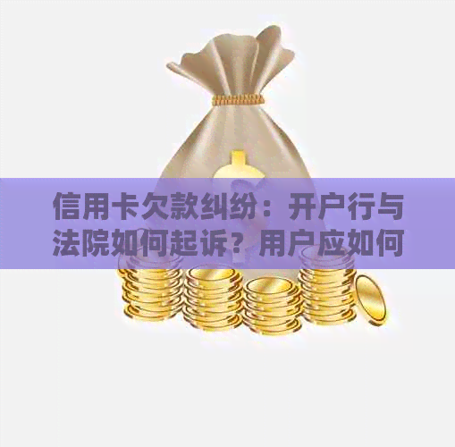 信用卡欠款纠纷：开户行与法院如何起诉？用户应如何应对？