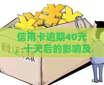 信用卡逾期40元，十天后的影响及解决方案全面解析