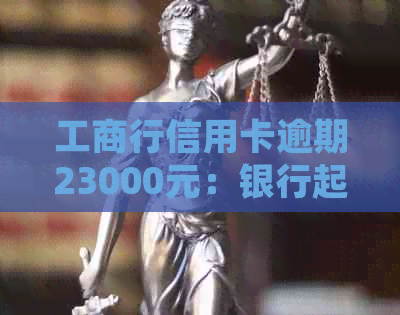 工商行信用卡逾期23000元：银行起诉可能性、解冻方法和还款政策