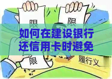 如何在建设银行还信用卡时避免手续费？详解操作步骤和注意事项