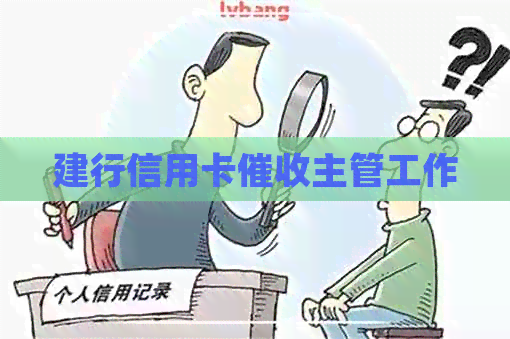 建行信用卡主管工作