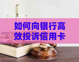如何向银行高效投诉信用卡问题，掌握投诉技巧与实用知识