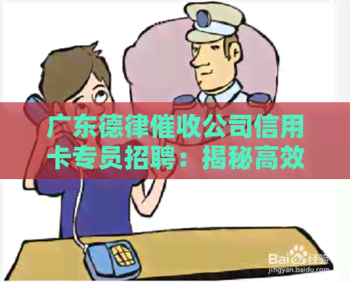 广东德律公司信用卡专员招聘：揭秘高效背后的秘密