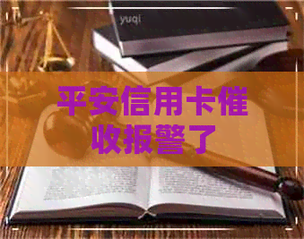 平安信用卡报警了