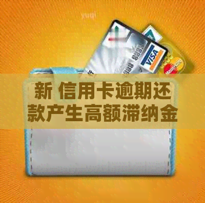 新 信用卡逾期还款产生高额滞纳金，如何避免？