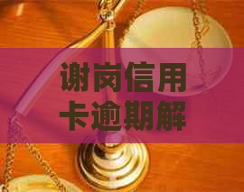 谢岗信用卡逾期解决方案：如何应对信用危机、恢复信用并避免罚款