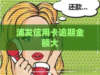 浦发信用卡逾期金额大